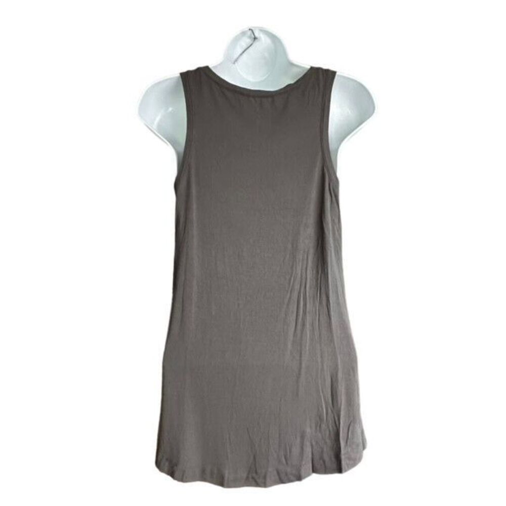 American Eagle‎ AEO Soft & Sexy Tank Top Gray Floral Embroidered Size XS - Picture 4 of 7
